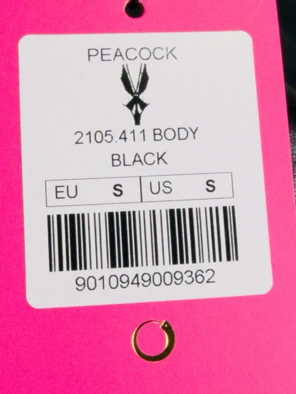 Shikkosa Peacock Bodysuit Black Small Sheer Mesh Cutout Teddy Lingerie NWT - Picture 10 of 10